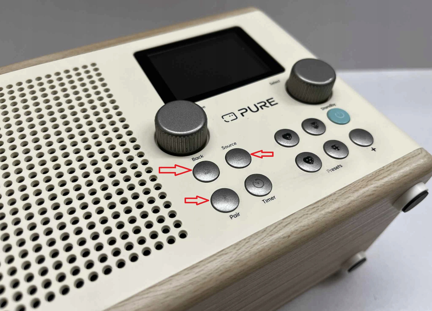 Radioodtwarzacz sieciowy DAB+, FM Pure Classic H4 Biały-dąb Bluetooth