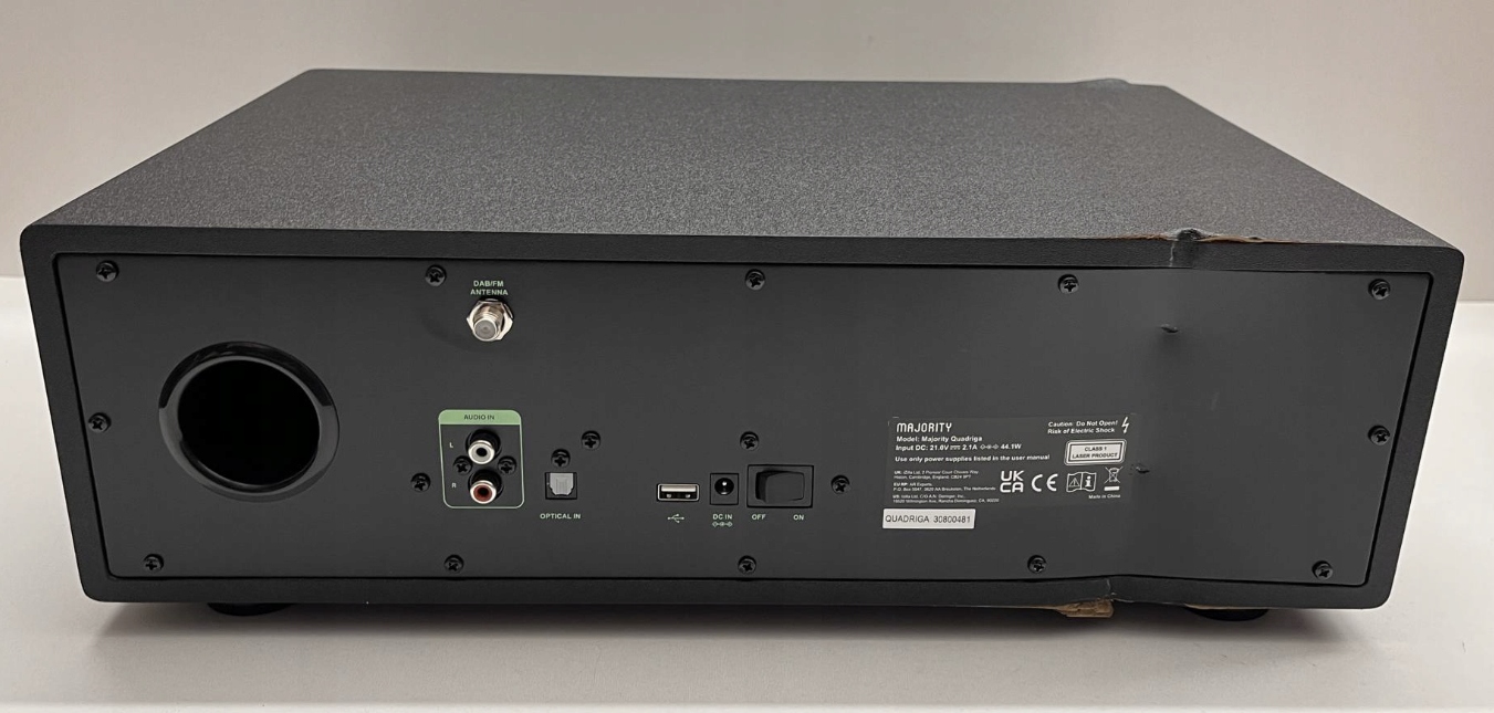 Radio sieciowe DAB+, FM, internetowe Majority Quadriga Bluetooth CD 120 W