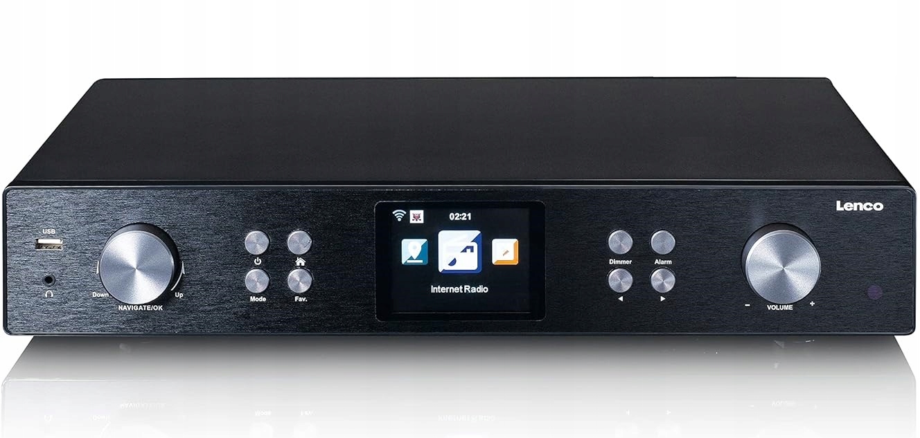 Radio Hi-Fi LENCO DIR-250BK DAB+ RDS USB Radio Internetowe Spotify WiFi
