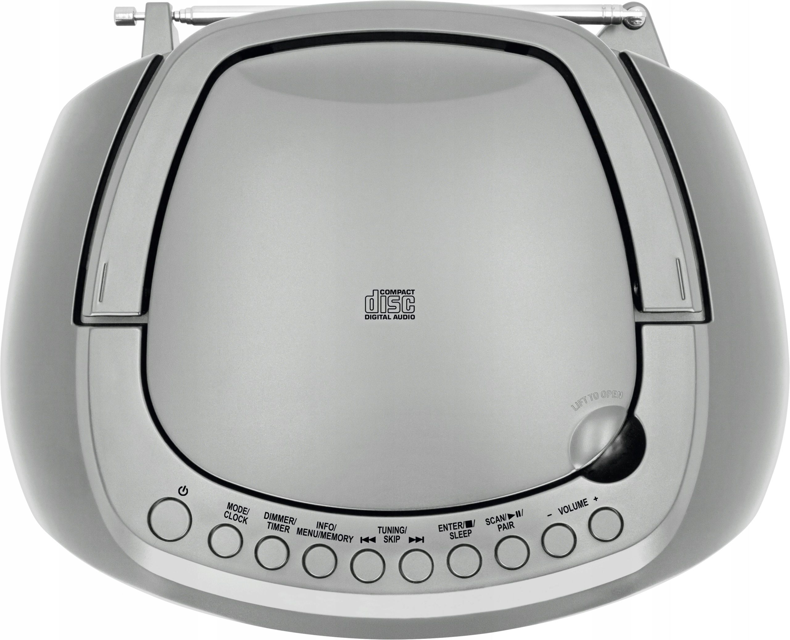 Radio sieciowe DAB+, FM TechniSat Digitradio 1990 Boombox Srebrny