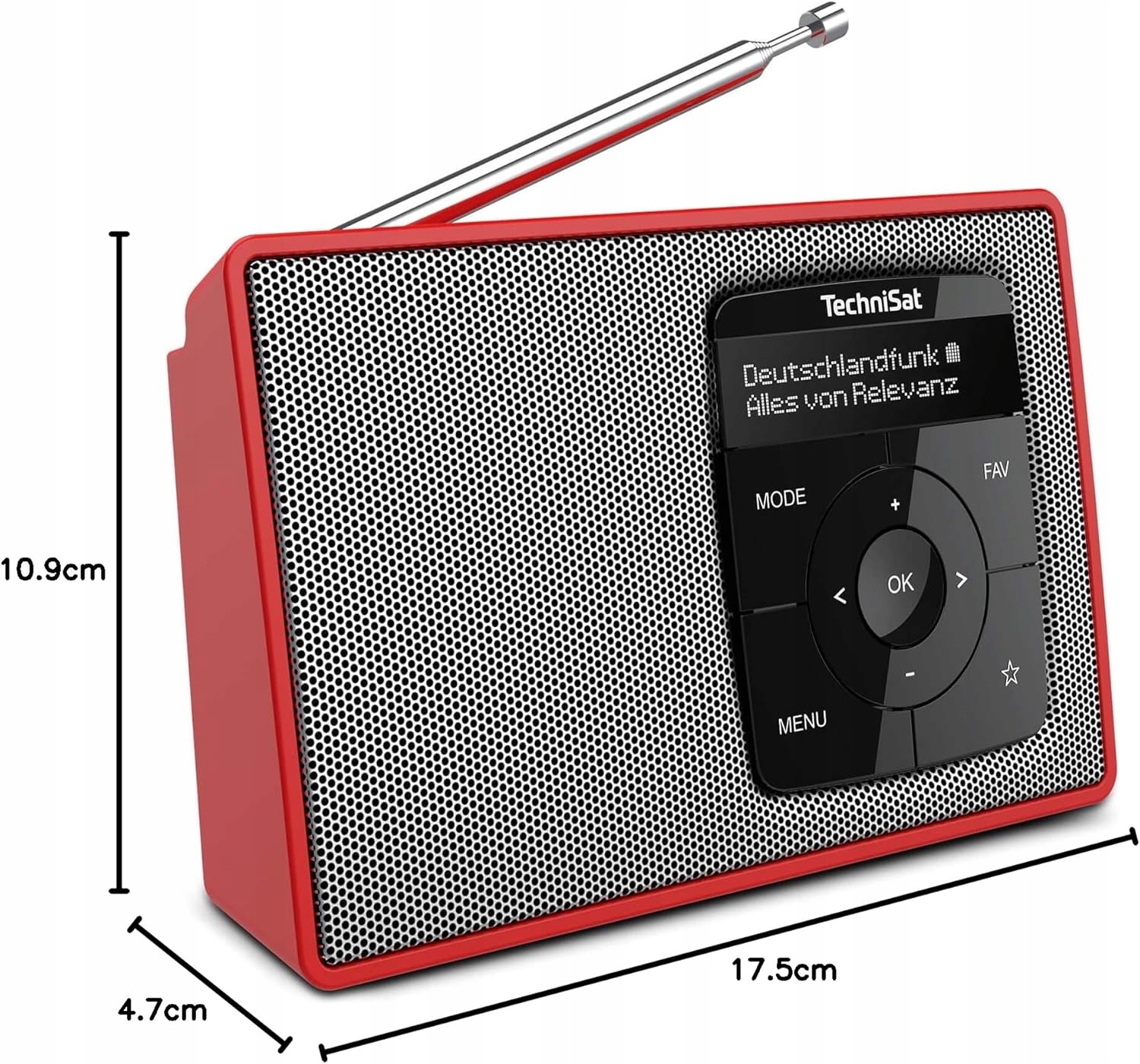 Radio TECHNISAT DIGITRADIO 2 DAB+ FM Bluetooth Audio Streaming, Alarm, OLED