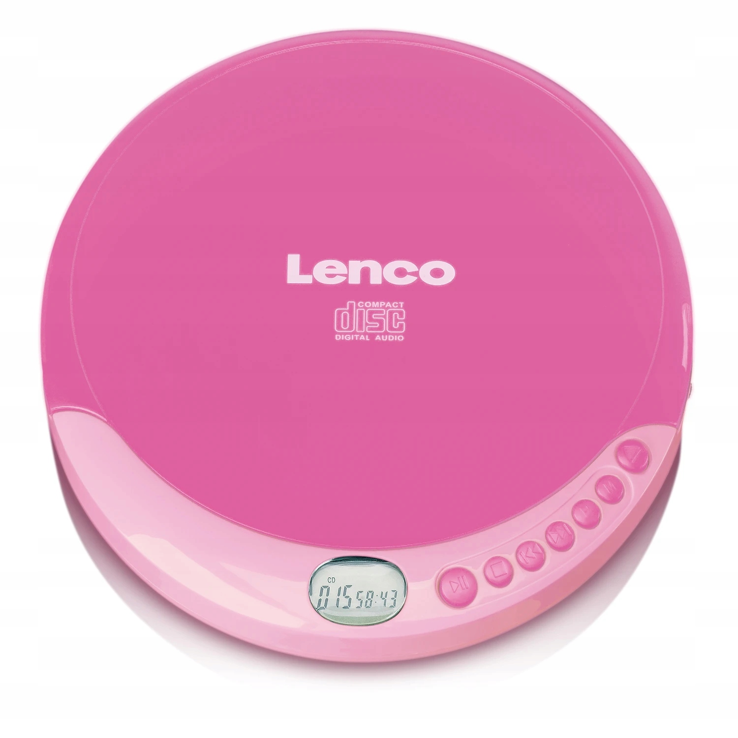 LENCO CD-011PK Przenośny odtwarzacz CD Discman dla Dziewczynki kolor Różowy