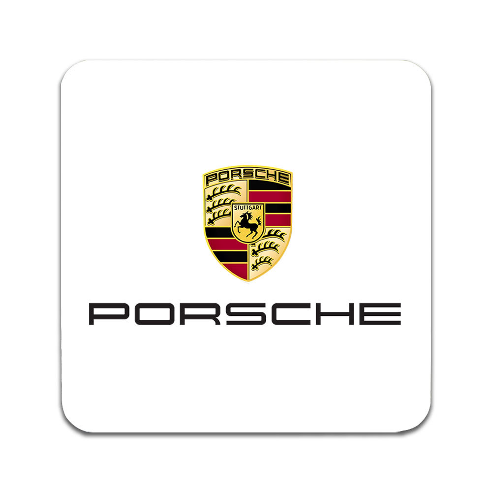 Glasunderlägg (2-pack): Porsche, stilrena underlägg med unika och livfulla motiv
