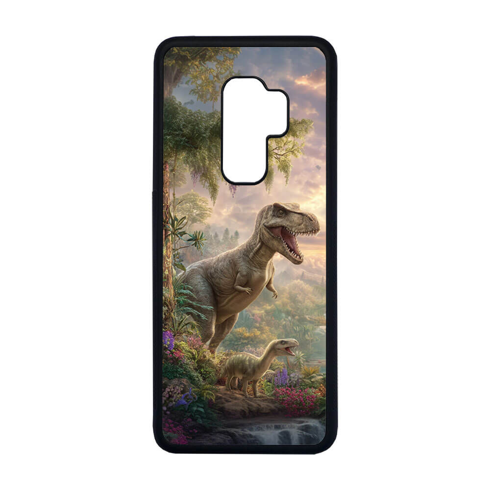 Till Samsung Galaxy S9+: Dinosaurier, mobilskal med unikt motiv, skyddande skal
