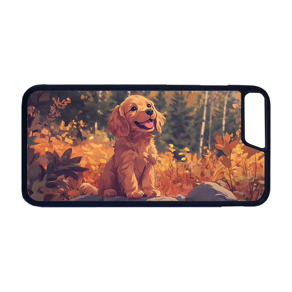 Barn Söt Tecknad Cocker Spaniel Hund iPhone SE 2020 Mobiltelefon Skal