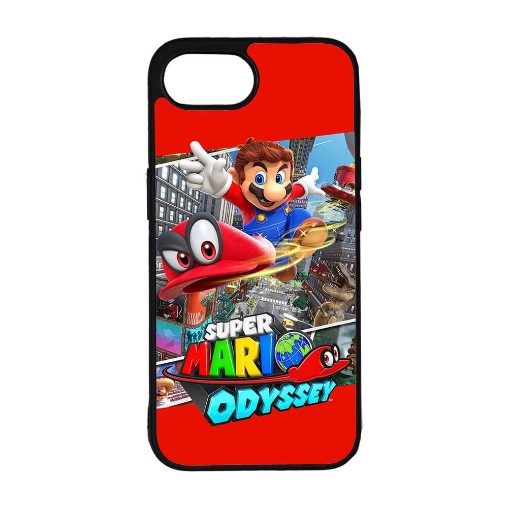 Till iPhone SE 5G: Super Mario Odyssey, mobilskal med unikt motiv, skyddande skal