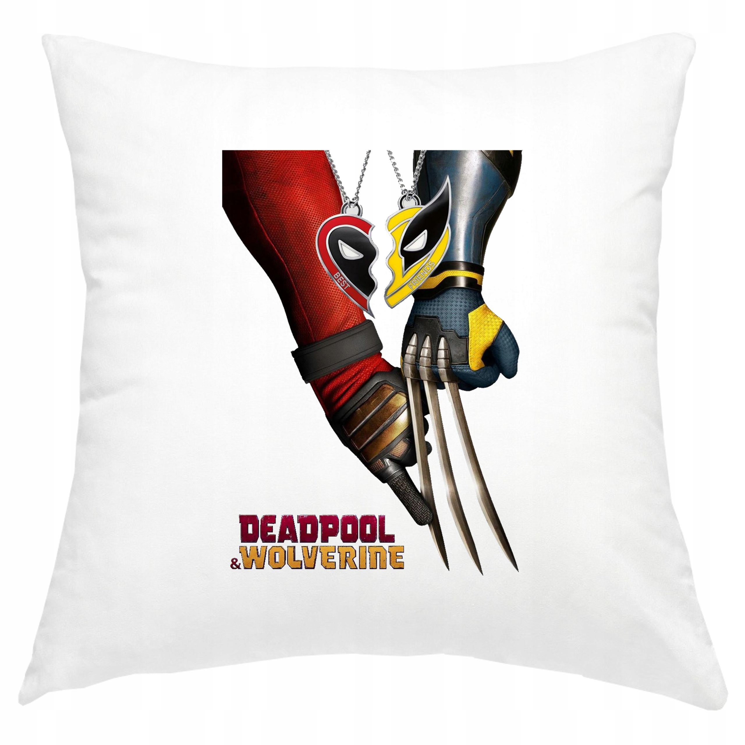 P194 PODUSZKA POSZEWKA 40x40 DEADPOOL WOLVERINE LOGAN X-MEN MARVEL PREZENT