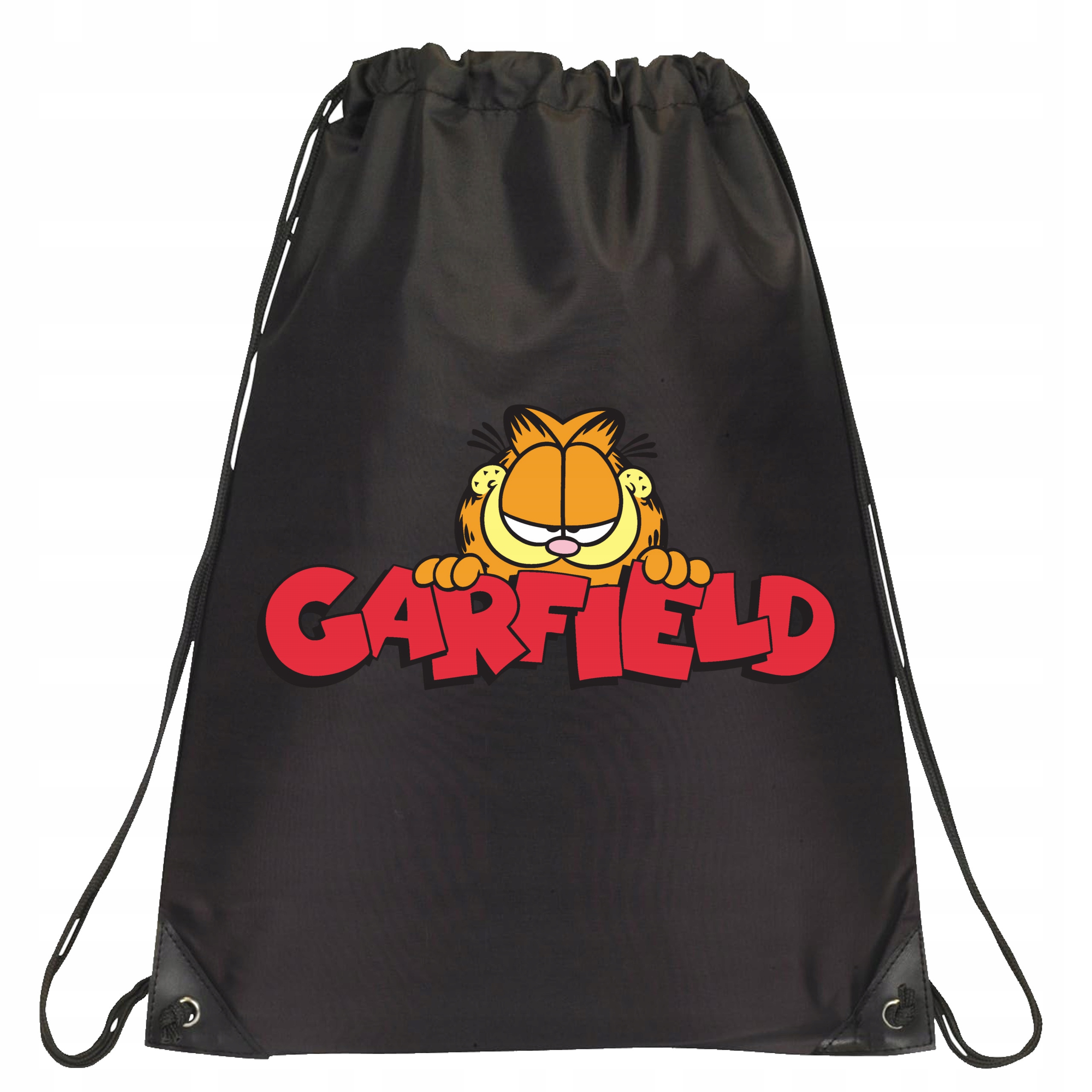 P036 PLECAK WOREK NA BUTY GARFIELD ŚMIESZNA KOT BAJKA USA PREZENT JAKOŚĆ