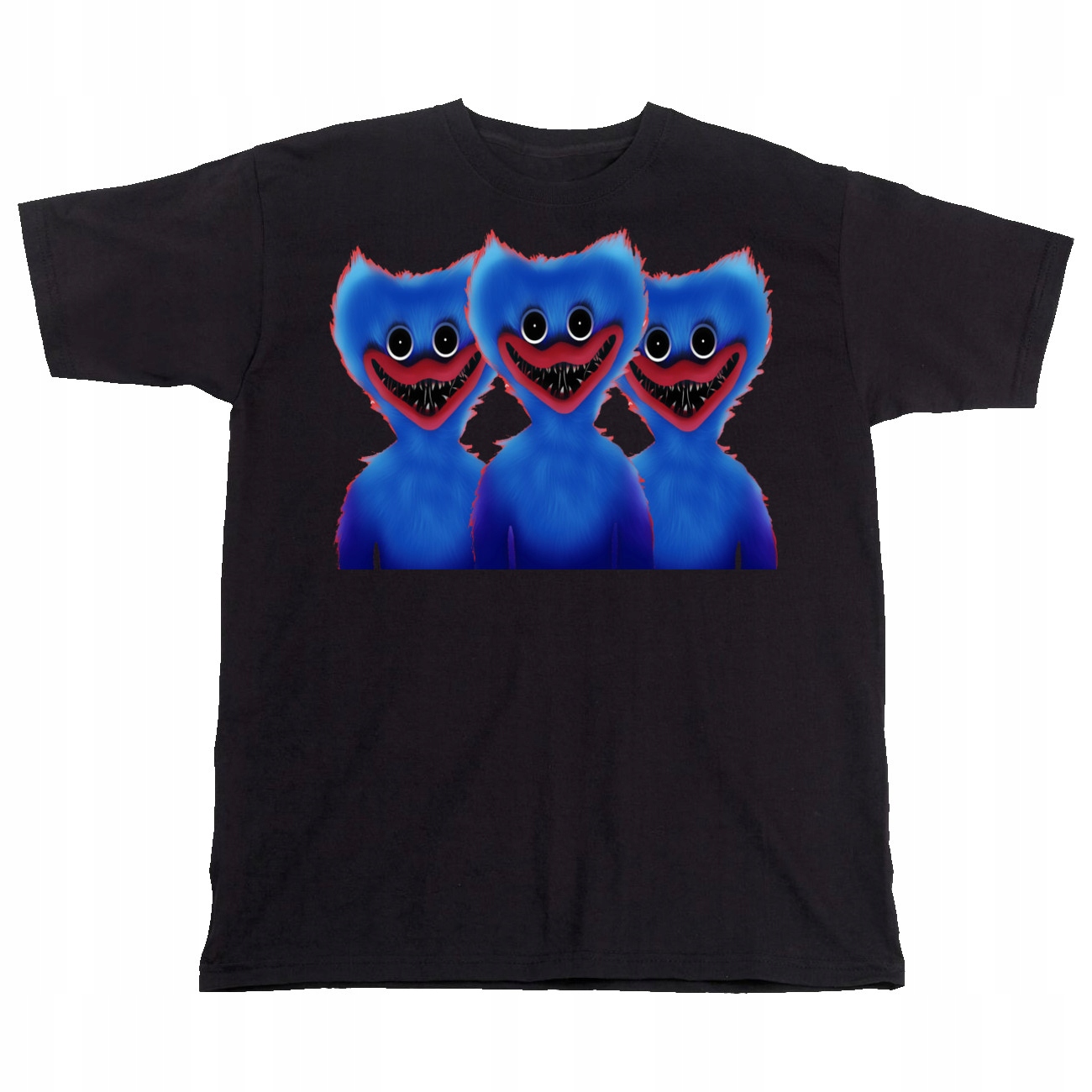 2096 KOSZULKA HUGGY WUGGY POPPY PLAYTIME S CZARNA