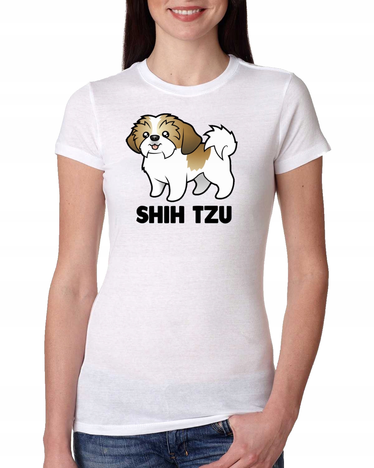 DAMSKA KOSZULKA SHIH TZU PREZENT PIES XL 0958