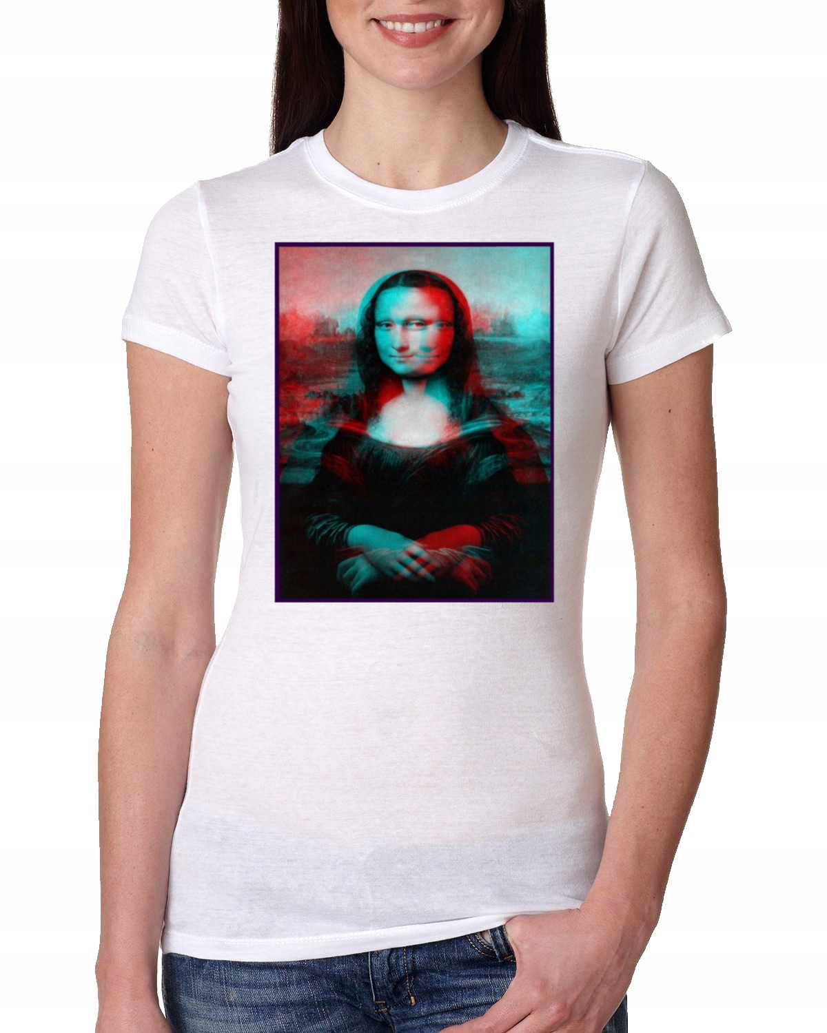 DAMSKA KOSZULKA MONA LISA ŚMIESZNA HYPNO XL 2086