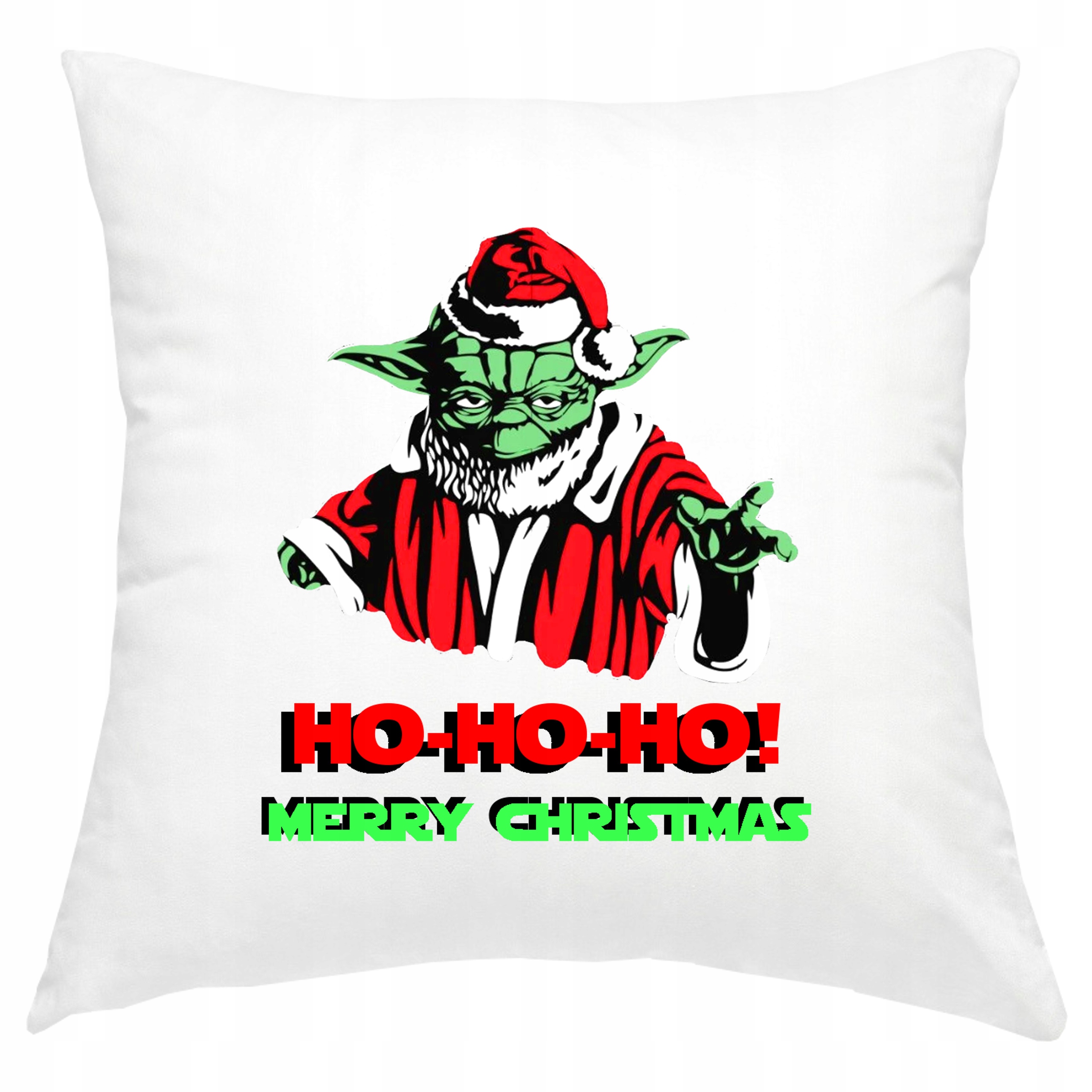 P214 PODUSZKA POSZEWKA ŚWIĄTECZNA 40x40 DZIECIĘCA BABY YODA PREZENT
