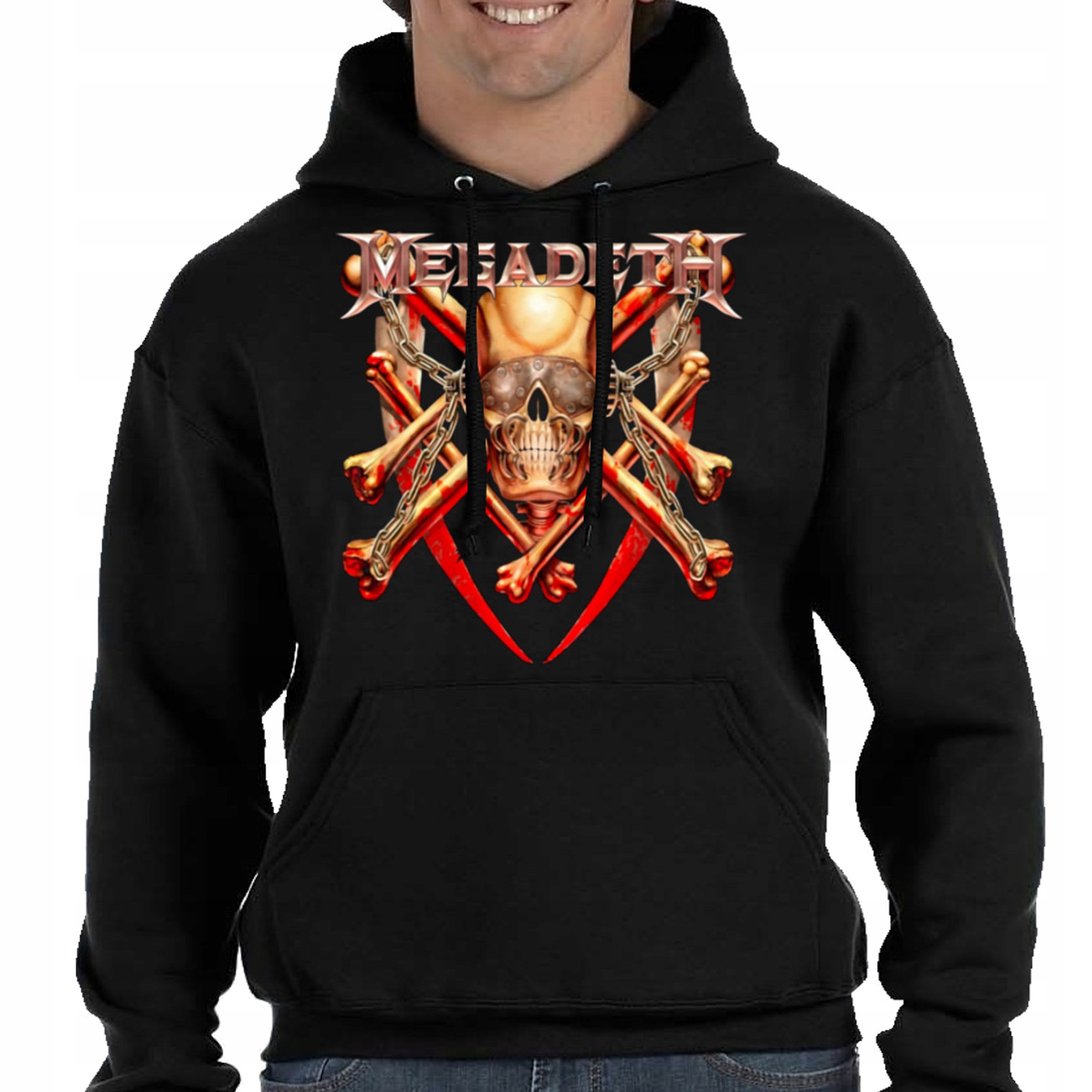 BLUZA Z KAPTUREM MEGADETH HEAVY METAL XL 3263