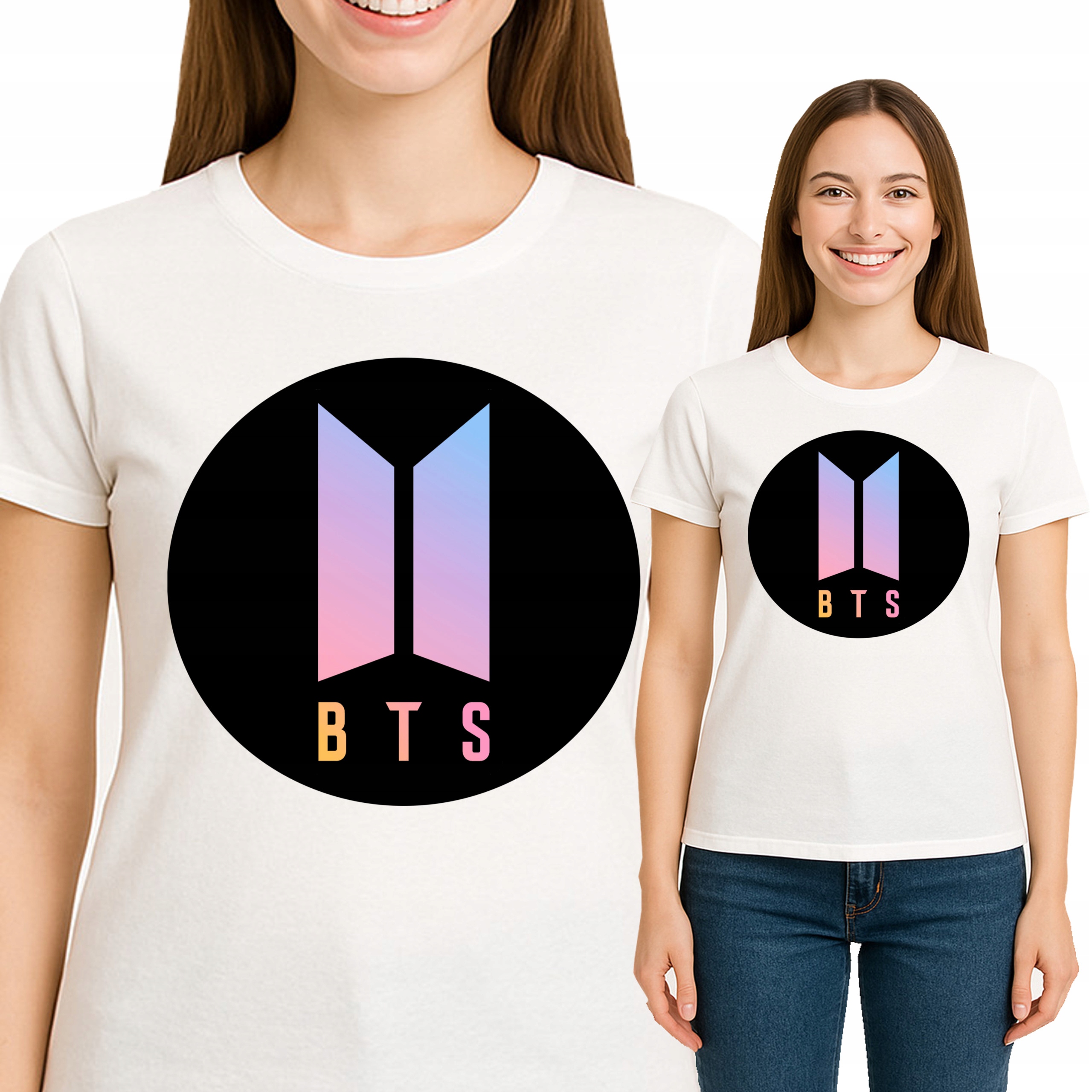 Koszulka DAMSKA BTS Zespół KPOP Dla Fanki Jakość Premium S 3540