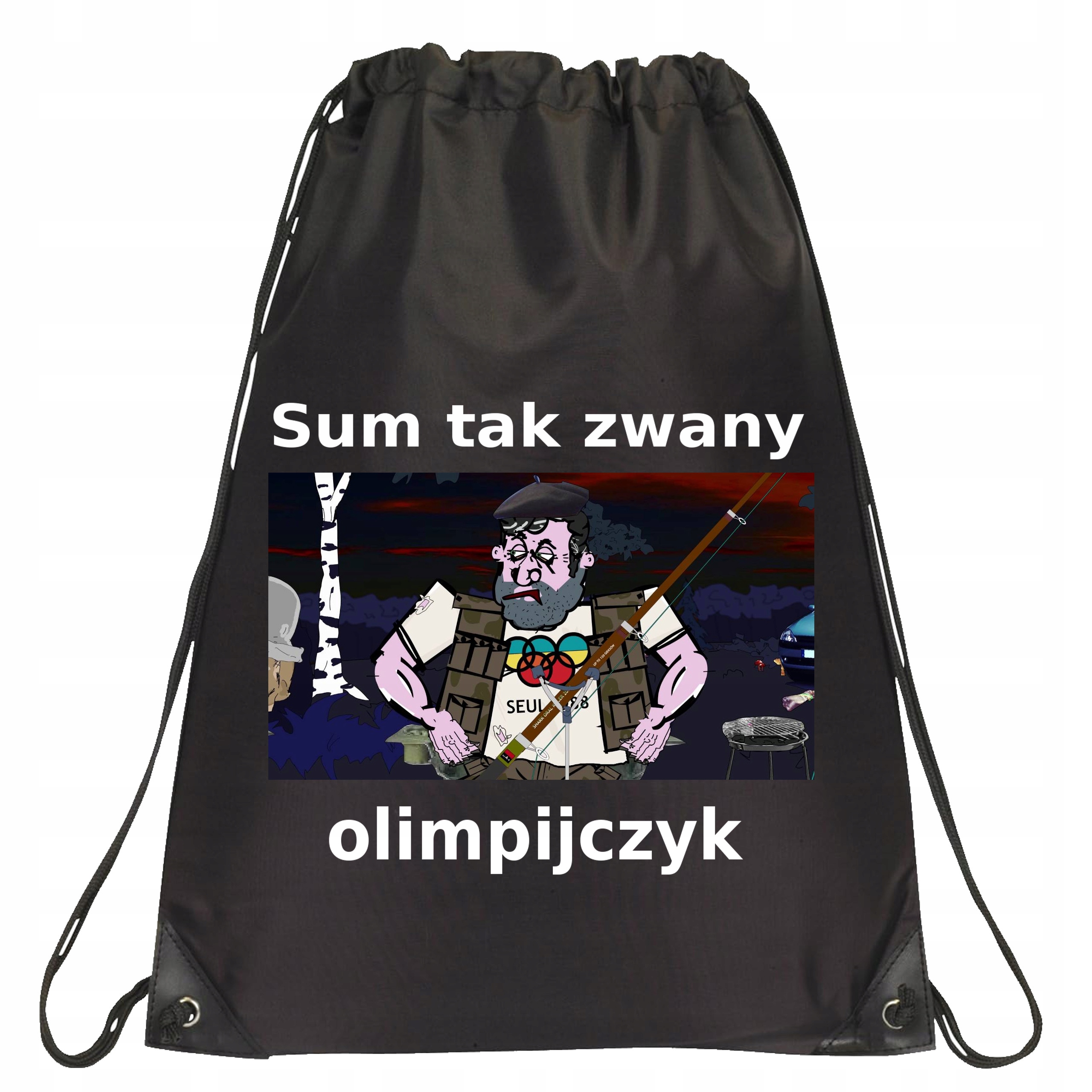 PLECAK WOREK Z NADRUKIEM BLOK EKIPA ŚMIESZNA Z NADRUKIEM PREZENT P354
