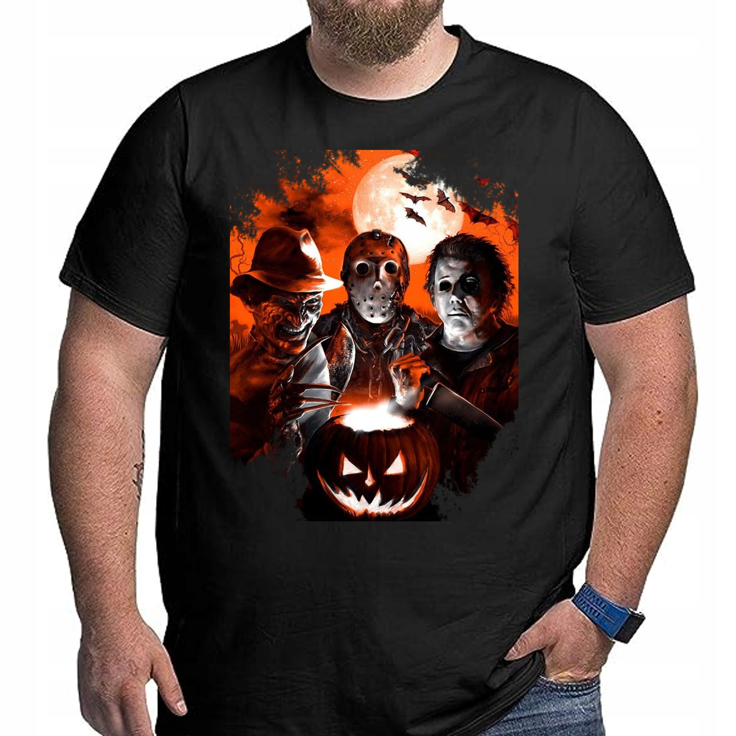 3319 Krzyk Koszulka Halloween HORROR 5XL CZARNA