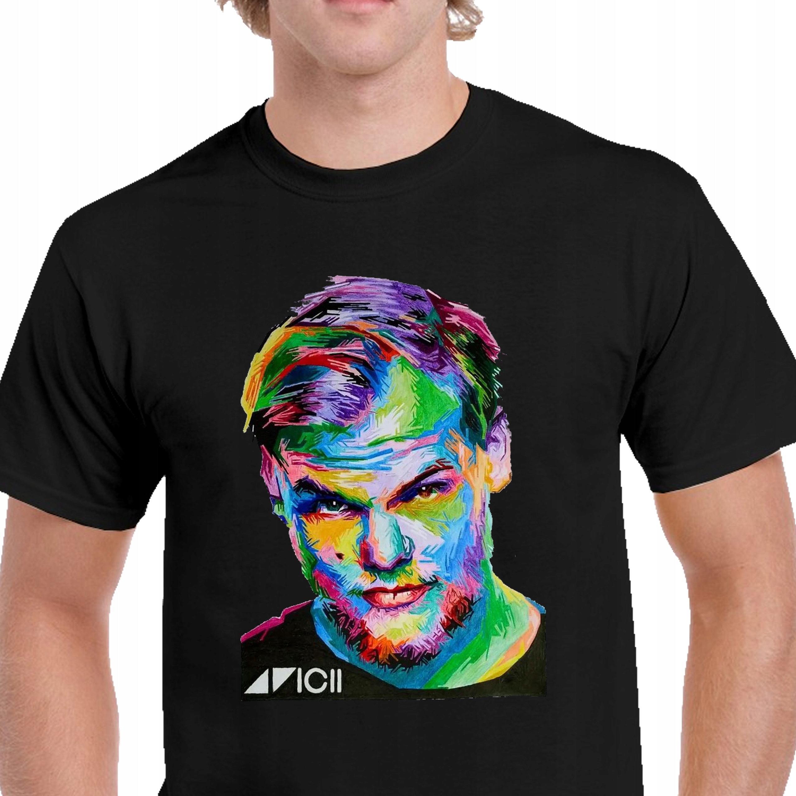 KOSZULKA MĘSKA AVICII DLA DJ-a DJ TIM BERG TOM HANGS M P310 CZARNA