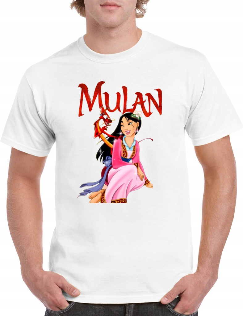 P320 KOSZULKA MĘSKA MULAN MUSHU CHIŃSKI SMOK PREMIUM PREZENT BAWEŁNA L