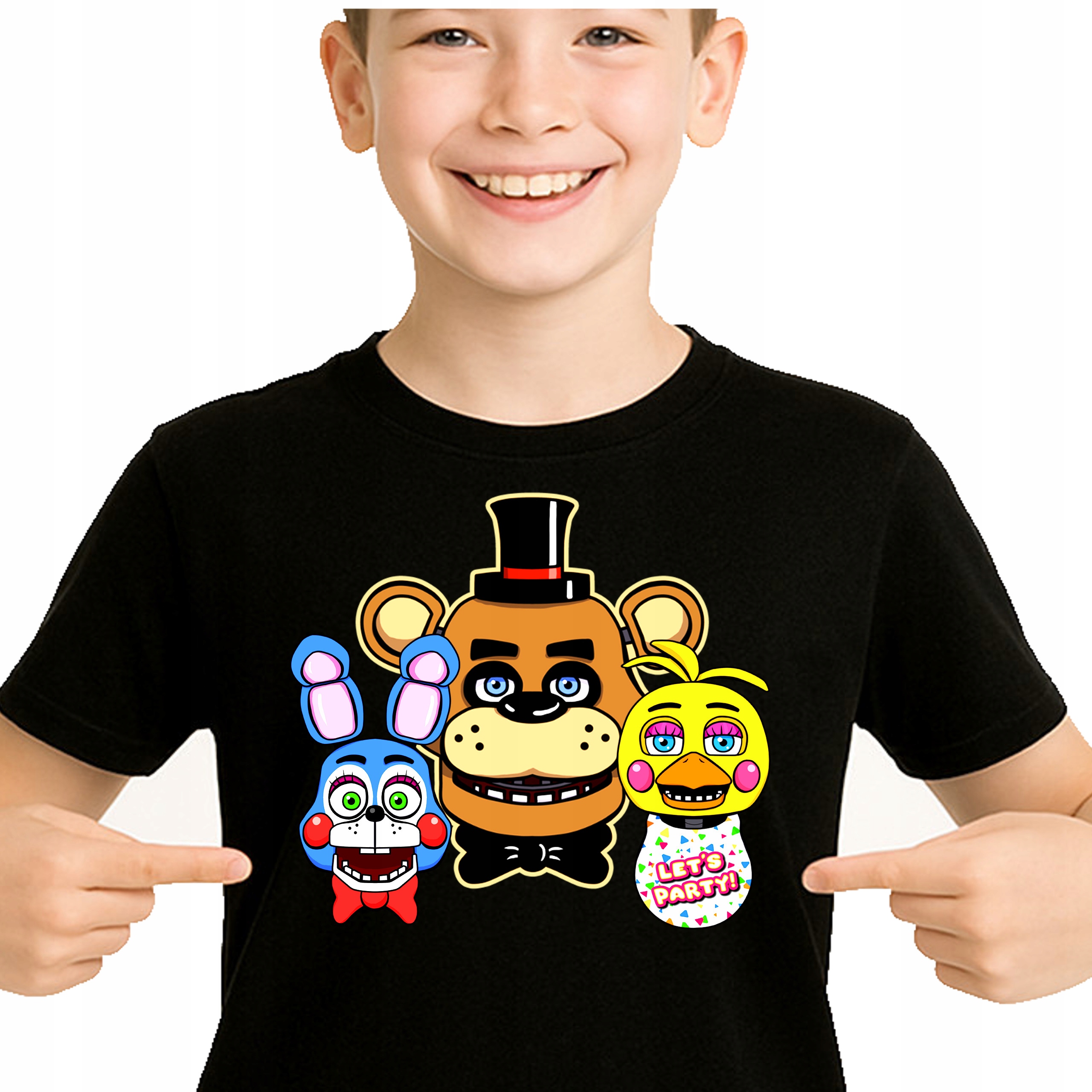 3009 KOSZULKA FIVE NIGHTS FREDDYS FNAF JAKOŚĆ PREMIUM 104 CZARNA