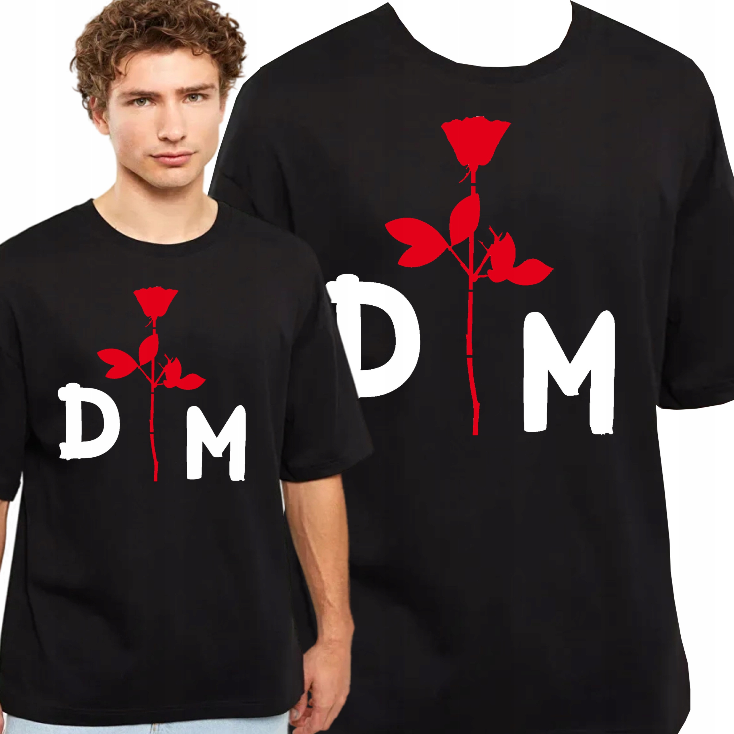 T-Shirt KOSZULKA DEPECHE MODE PREZENT JAKOŚĆ BAWEŁNA XL 0818 CZARNA