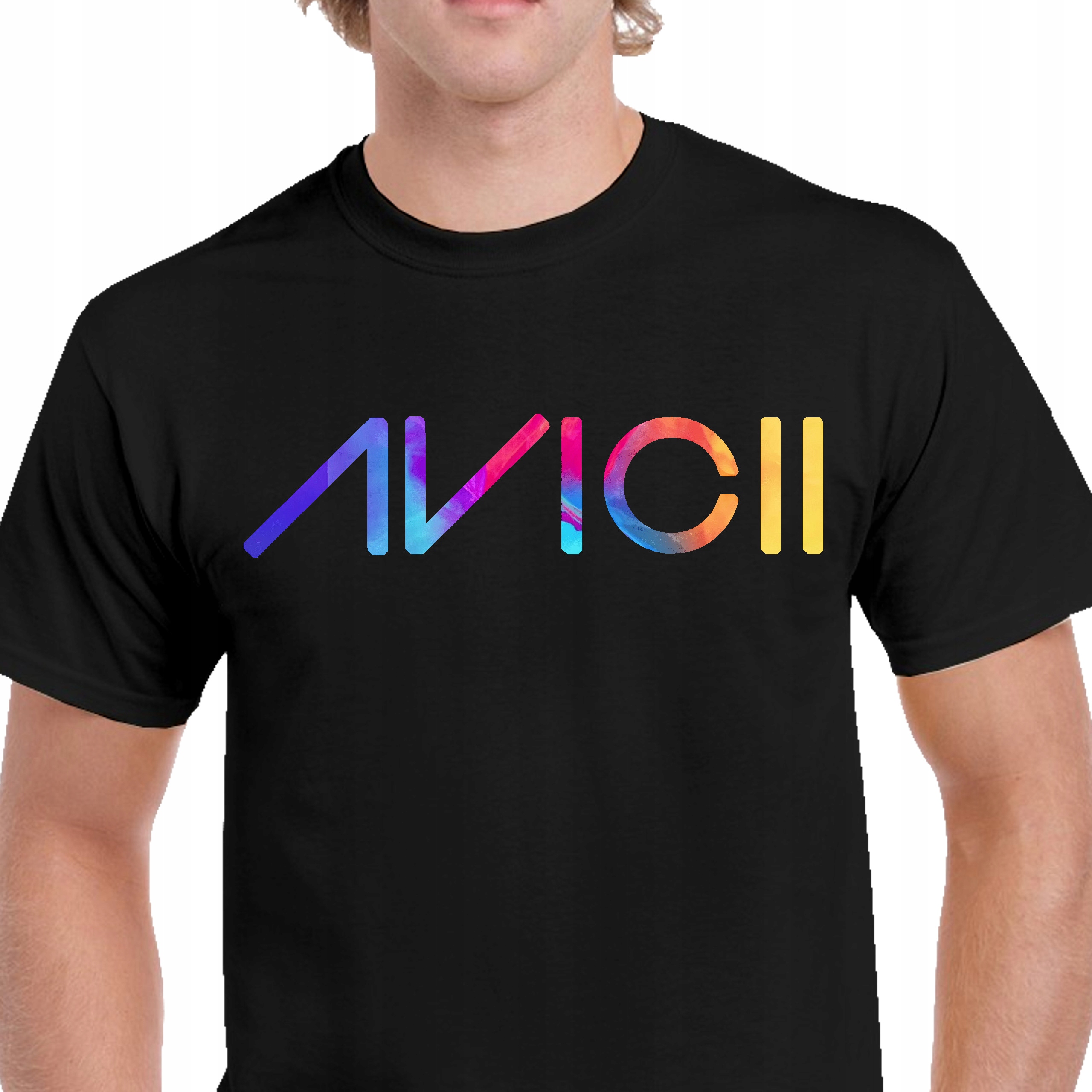 KOSZULKA MĘSKA AVICII DLA DJ-a DJ TIM BERG TOM HANGS M P309 CZARNA