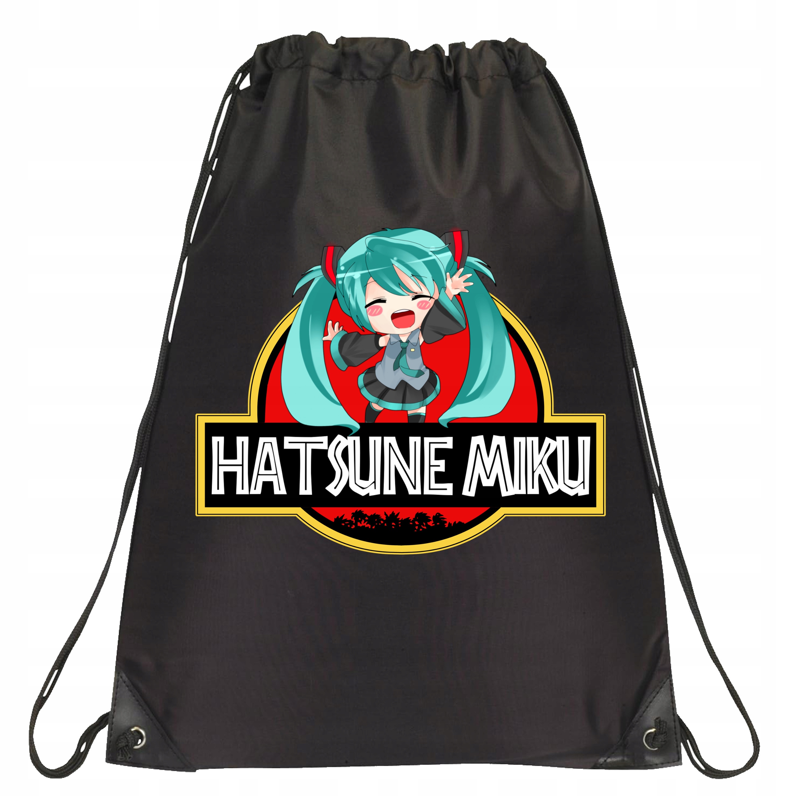 P161 PLECAK WOREK NA BUTY TORNISTER HATSUNE MIKU JAKOŚĆ CZARNY