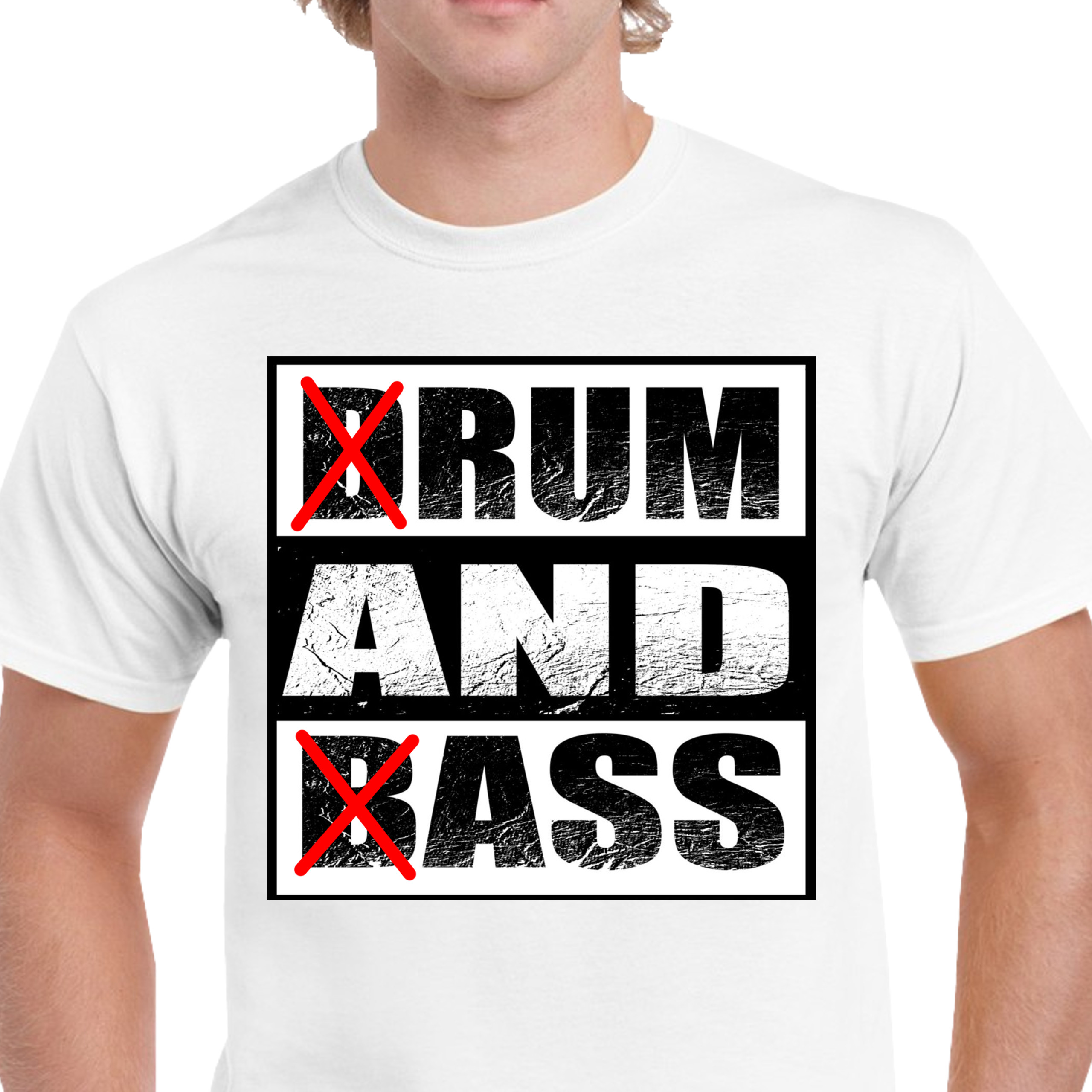 P343 KOSZULKA MĘSKA BAWEŁNA Śmieszna Drum And Bass Rum And Ass Bawełna M