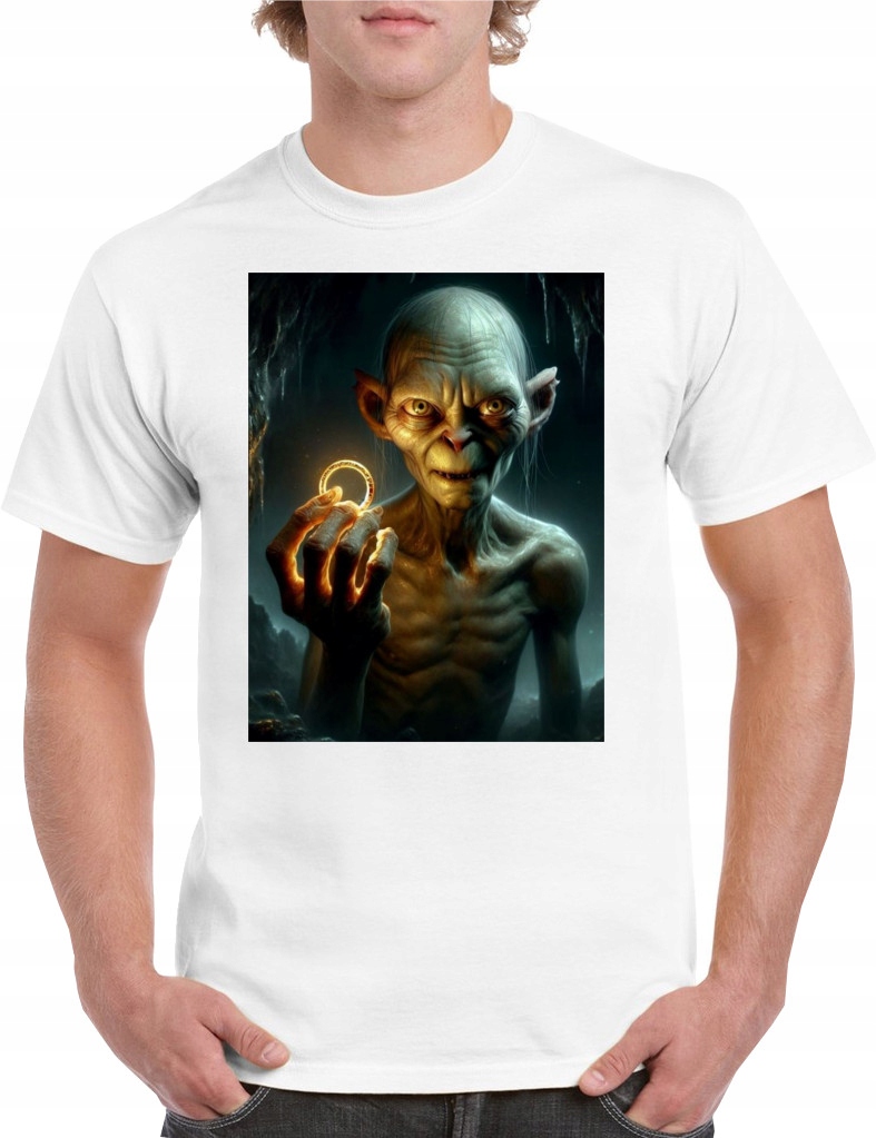 P278 KOSZULKA MĘSKA ŚMIESZNA WŁADCA PIERŚCIENI FRODO GOLLUM TOLKIEN XXL
