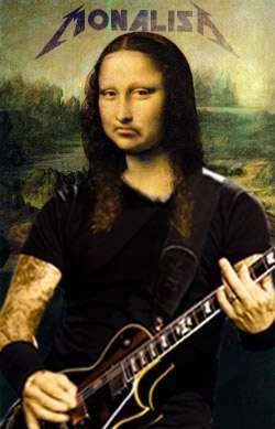 DAMSKA KOSZULKA MONA LISA METALLICA PREZENT L 2087