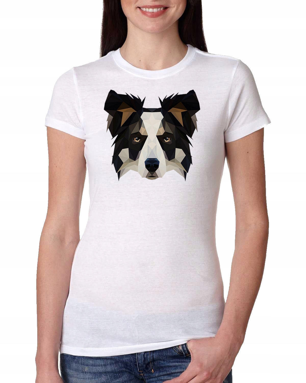DAMSKA KOSZULKA BORDER COLLIE PIES XXL 0910