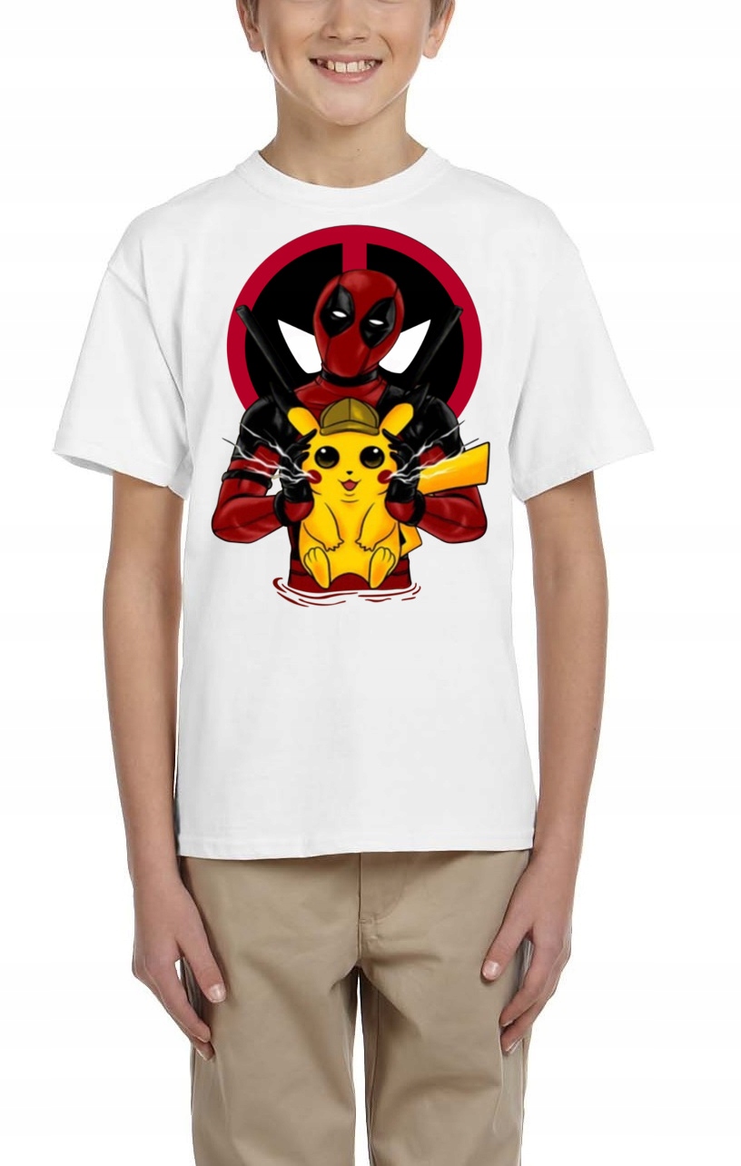 0301 KOSZULKA DZIECIĘCA DEADPOOL PIKACHU 152