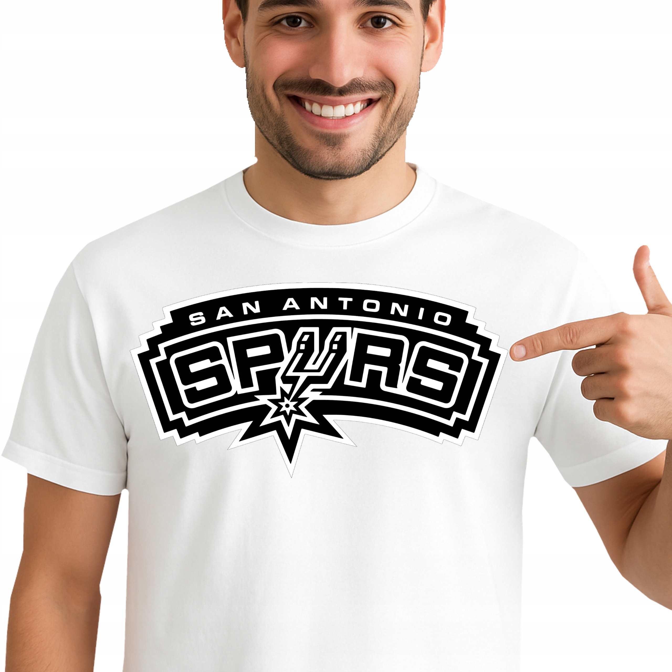 T-Shirt KOSZULKA SAN ANTONIO SPURS PREZENT Premium Dla Fana XL 0489
