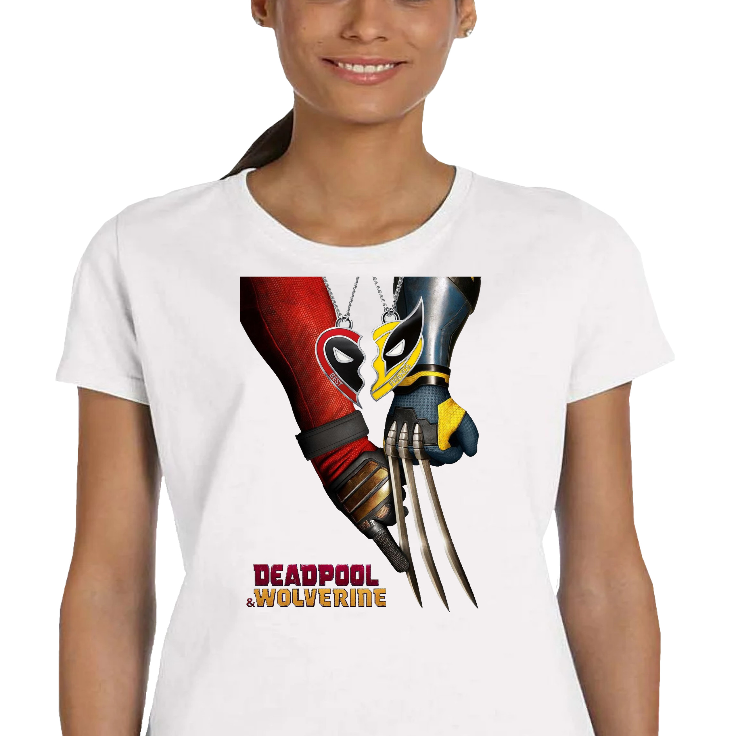 P194 KOSZULKA DAMSKA DEADPOOL WOLVERINE LOGAN X-MEN MARVEL PREZENT S