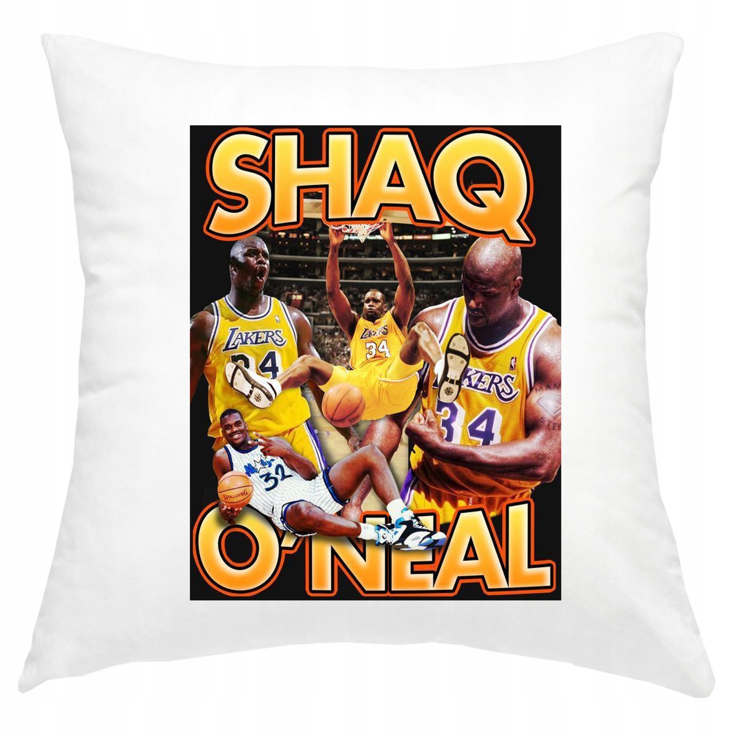 P326 PODUSZKA POSZEWKA SHAQUILLE O'NEAL SHAQ LOS ANGELES LAKERS BOOTLEG