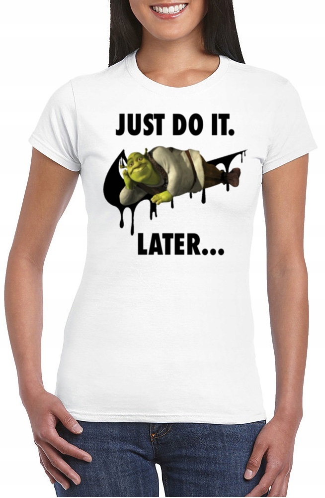 DAMSKA KOSZULKA SHREK FIONA JUST DO IT L 3126