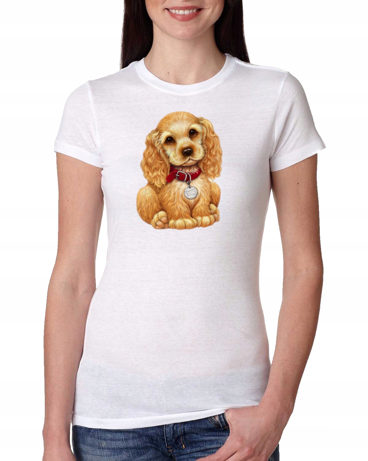 DAMSKA KOSZULKA COCKER SPANIEL PIES S 0919