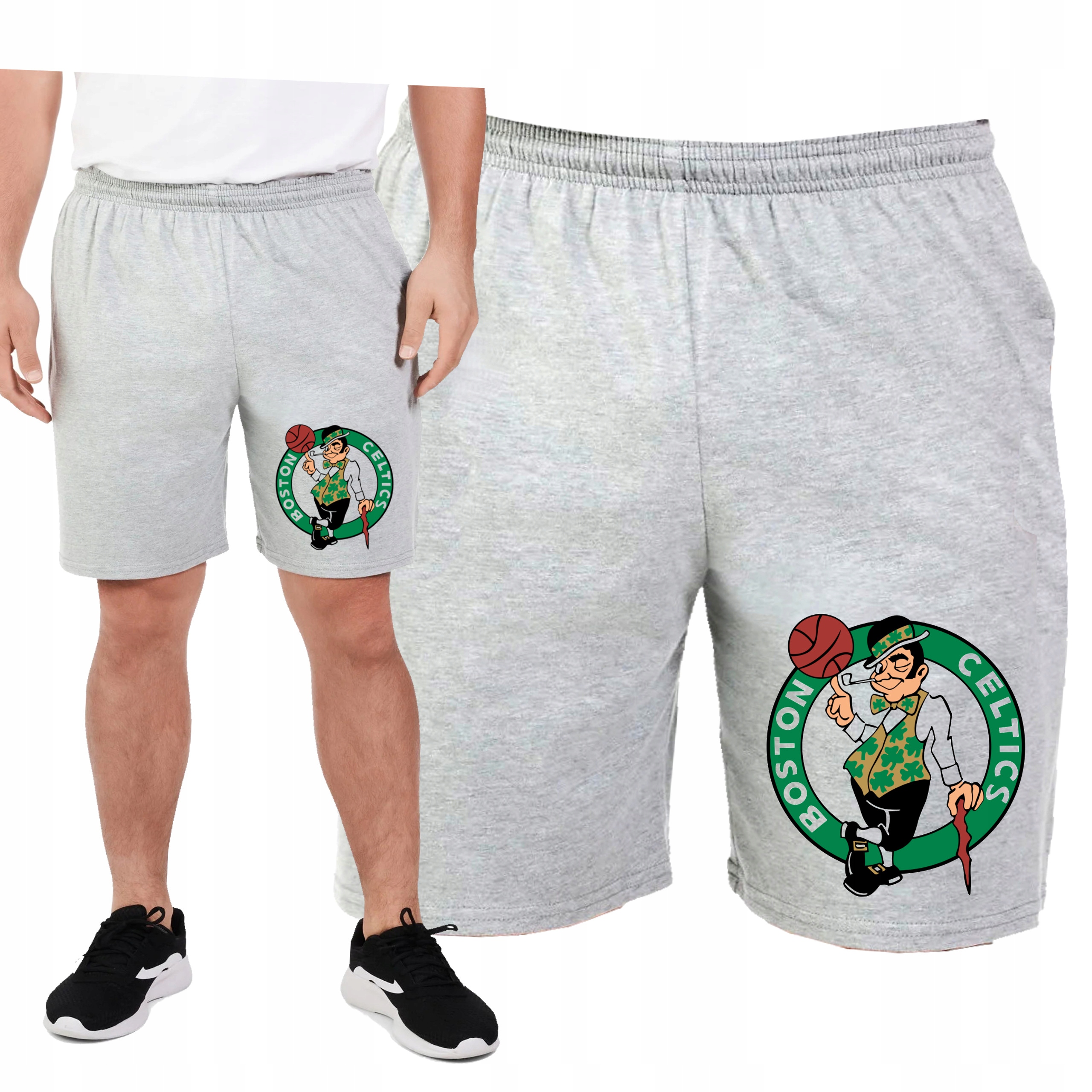 KRÓTKIE SPODENKI DRESOWE BOSTON CELTICS PREZENT KIESZENIE S 0463