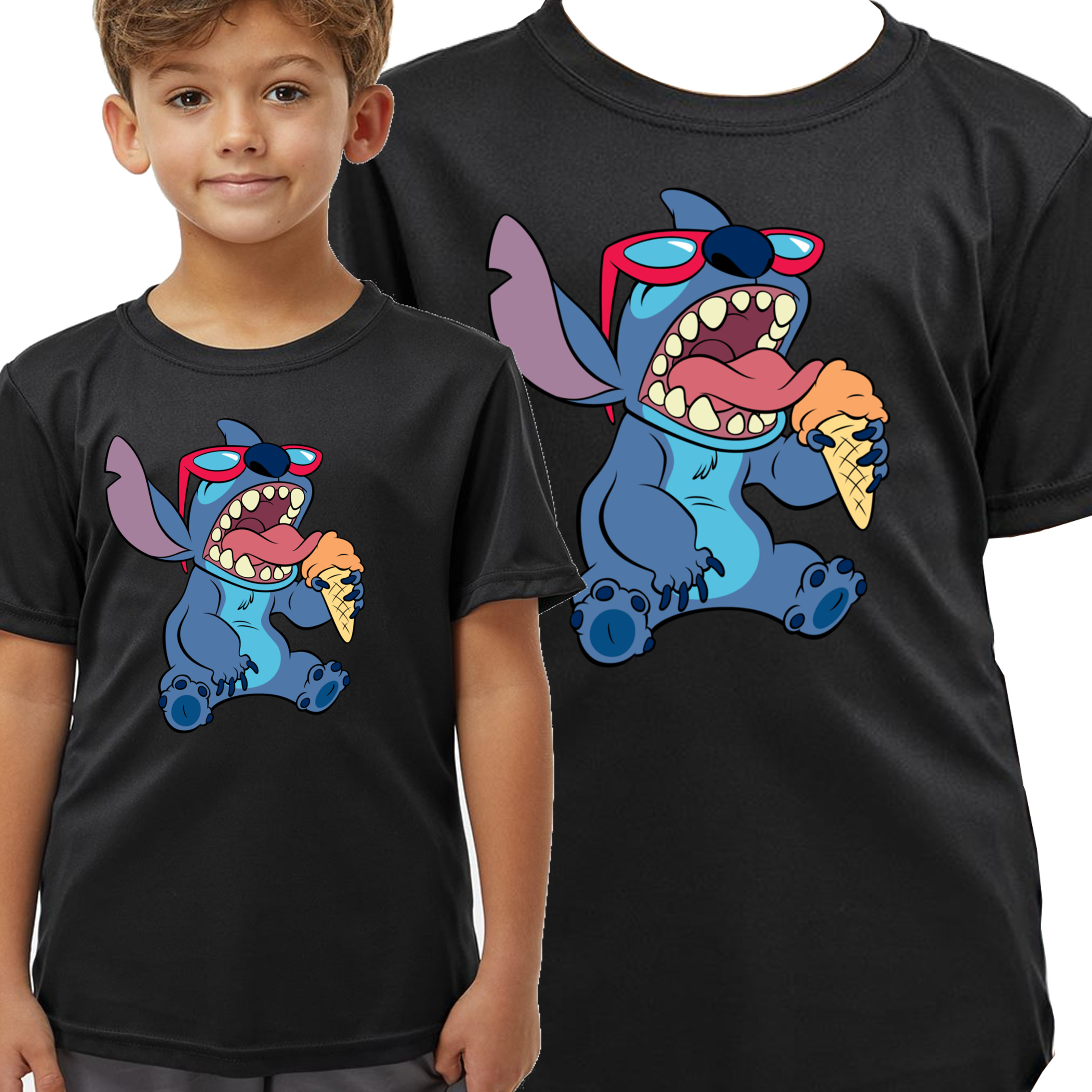T-SHIRT KOSZULKA DZIECIĘCA LILO I STICH PREZENT BAWEŁNA 152 3372 CZARNA