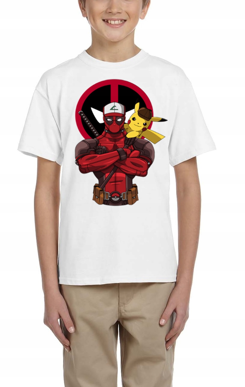 0291 KOSZULKA DZIECIĘCA DEADPOOL PIKACHU 104
