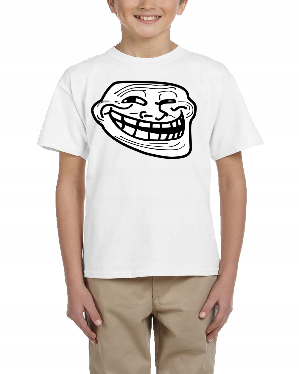 TROLL FACE KOSZULKA DZIECIĘCA ŚMIESZNA 140 3152