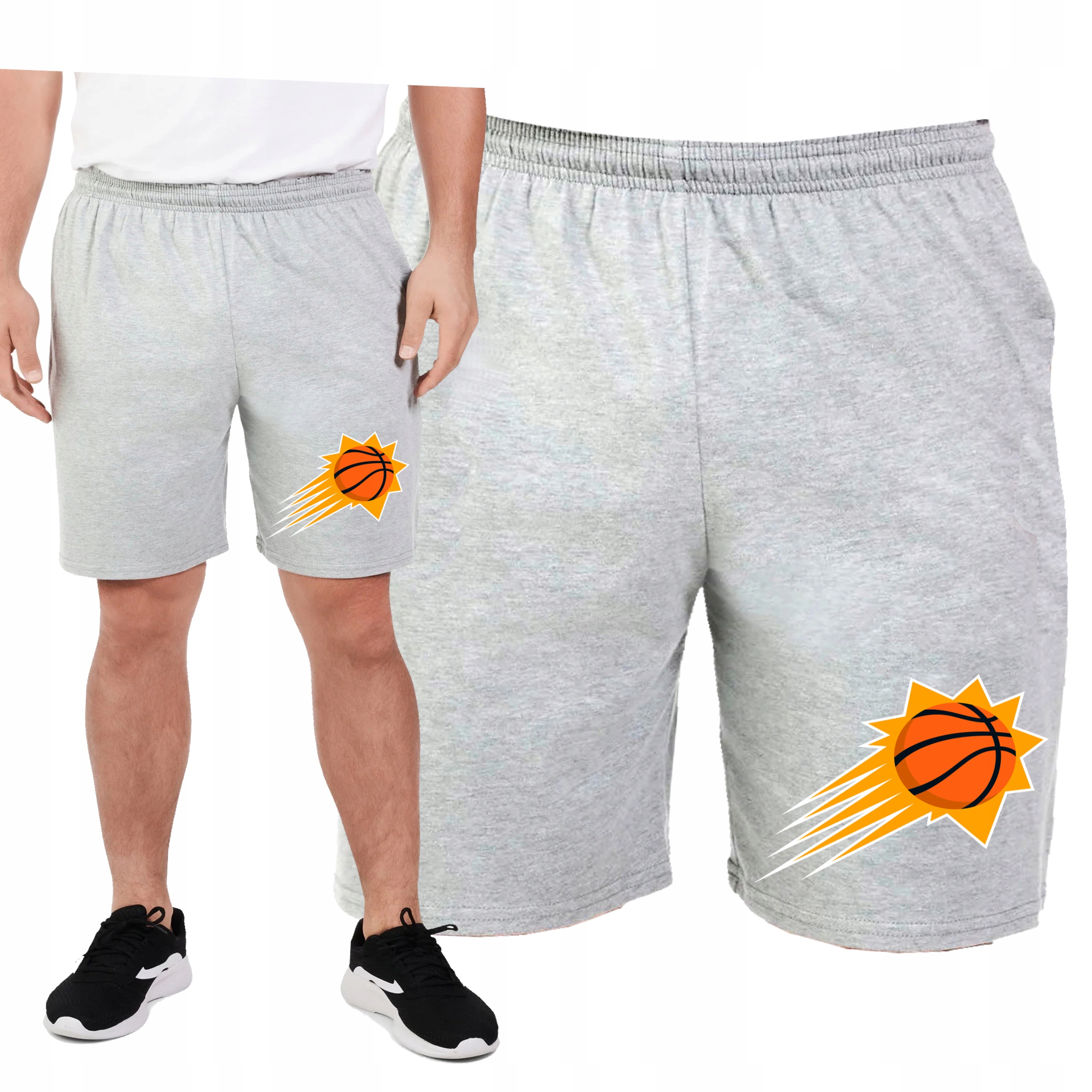 KRÓTKIE SPODENKI DRESOWE PHOENIX SUNS PREZENT KIESZENIE M 0486