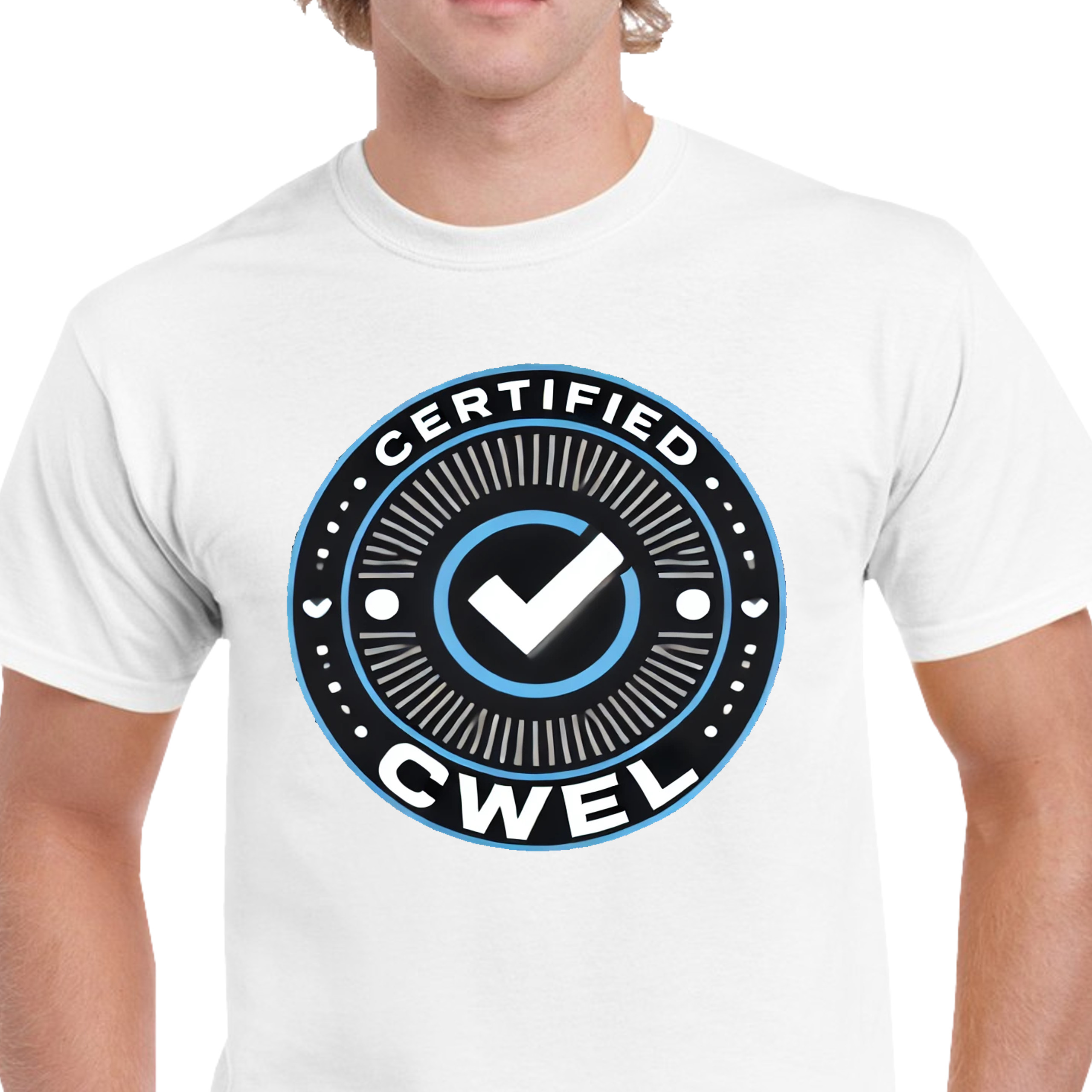 P313 KOSZULKA MĘSKA ŚMIESZNA CERTIFIED CWEL CERTYFIKOWANY JAKOŚĆ PREMIUM M