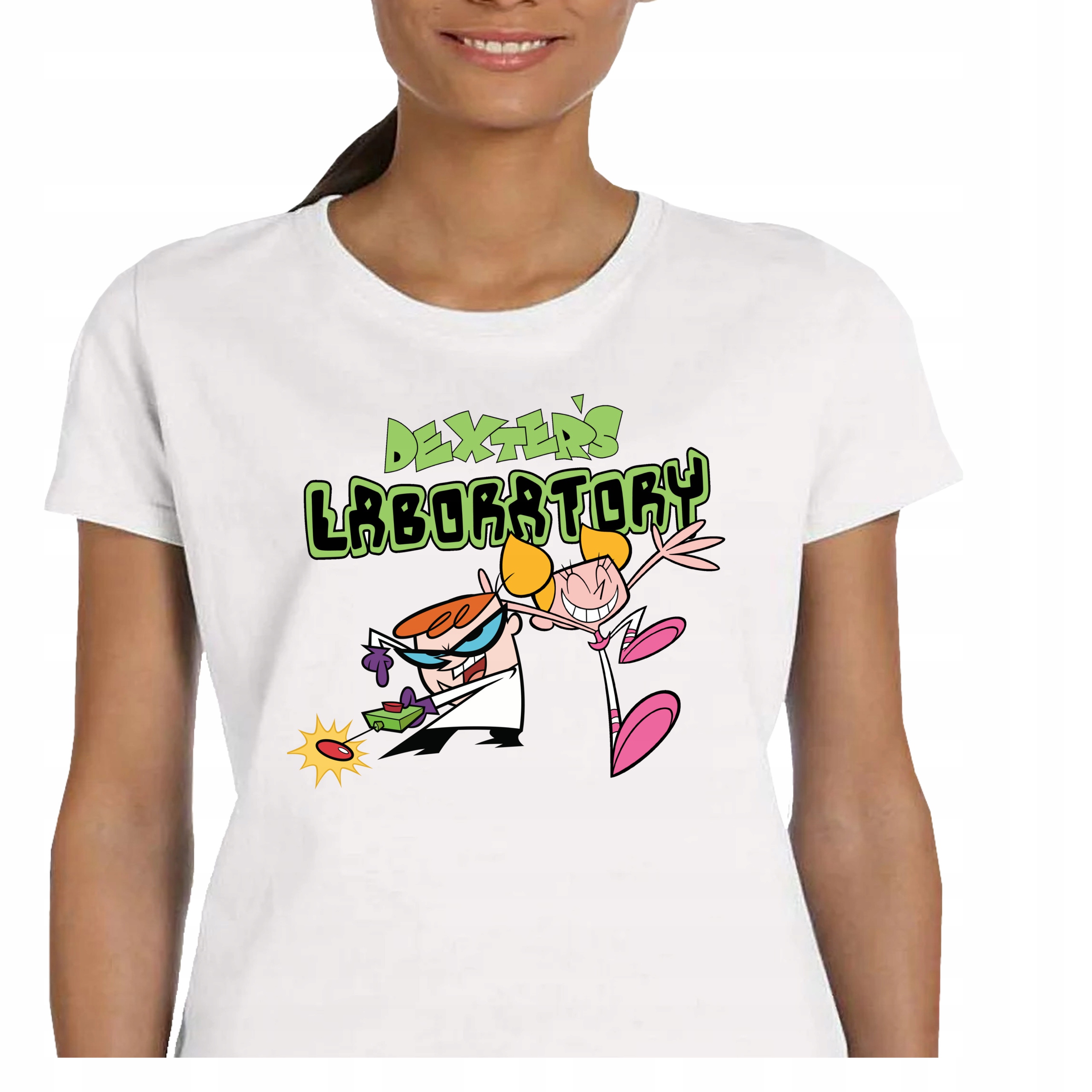 DAMSKA KOSZULKA DEXTER LABORATORY DEE DEE BAJKA LABORATORIUM M P034