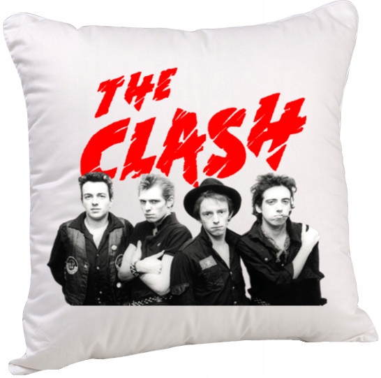 3290 PODUSZKA THE CLASH Punk Rock 40x40 CM