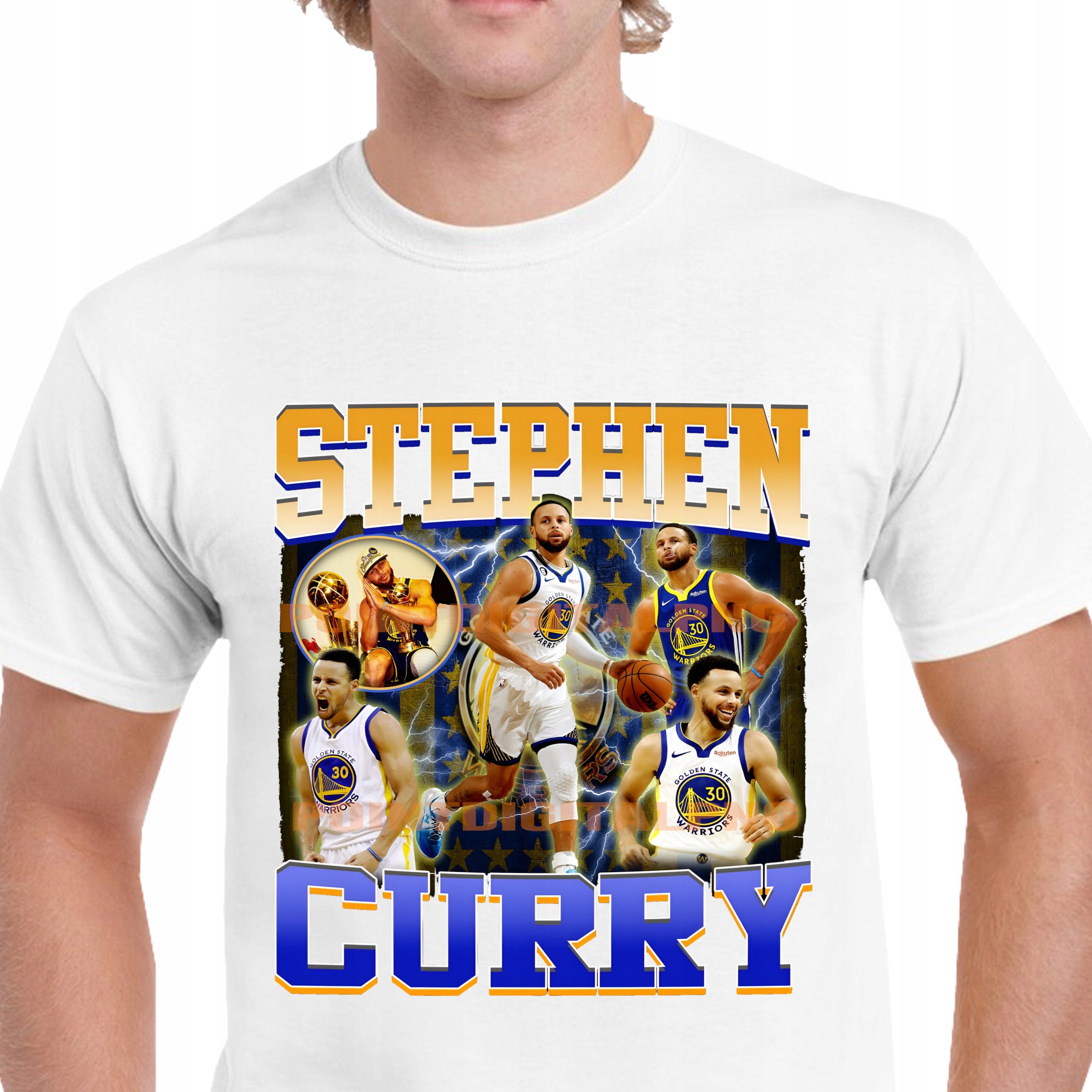 KOSZULKA MĘSKA STEPHEN CURRY NBA GOLDEN STATE WARRIORS JAKOŚĆ L P362
