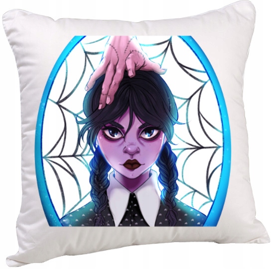 WEDNESDAY ADDAMS PODUSZKA PREZENT 40x40 CM 3170