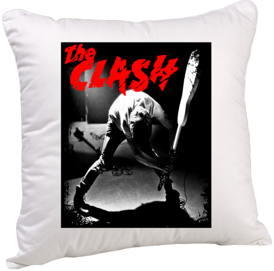 3289 PODUSZKA THE CLASH Punk Rock 40x40 CM