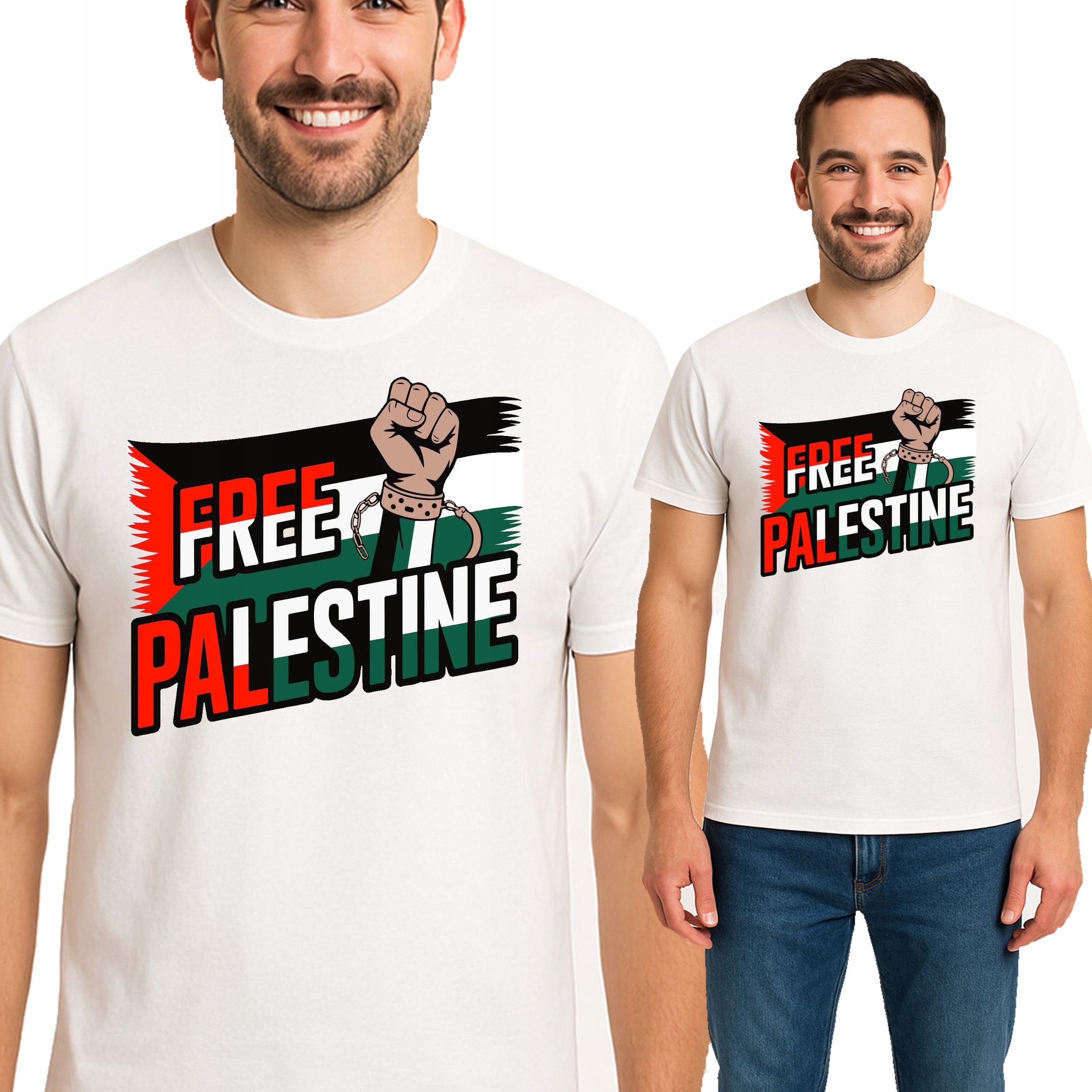 Koszulka Palestyna Free Palestine T-Shirt Wolna Palestyna Gaza Izrael L