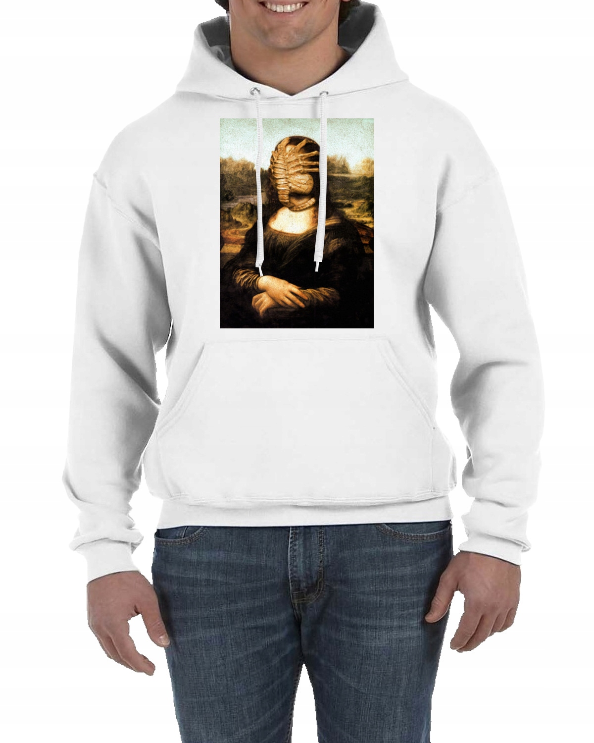 BLUZA Z KAPTUREM MONA LISA ALIEN OBCY XXL 2085