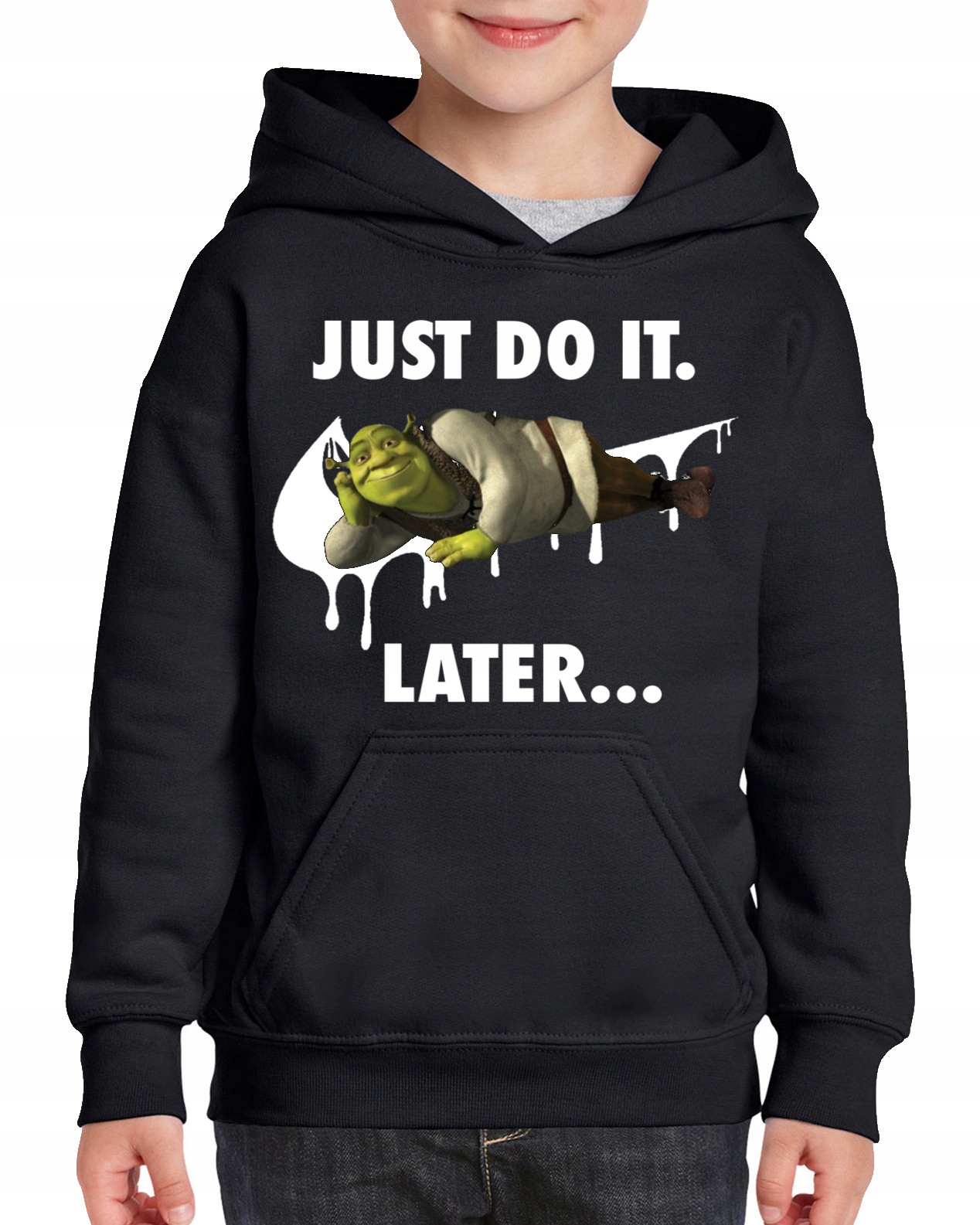3126 BLUZA Z KAPTUREM SHREK FIONA JUST DO IT 116